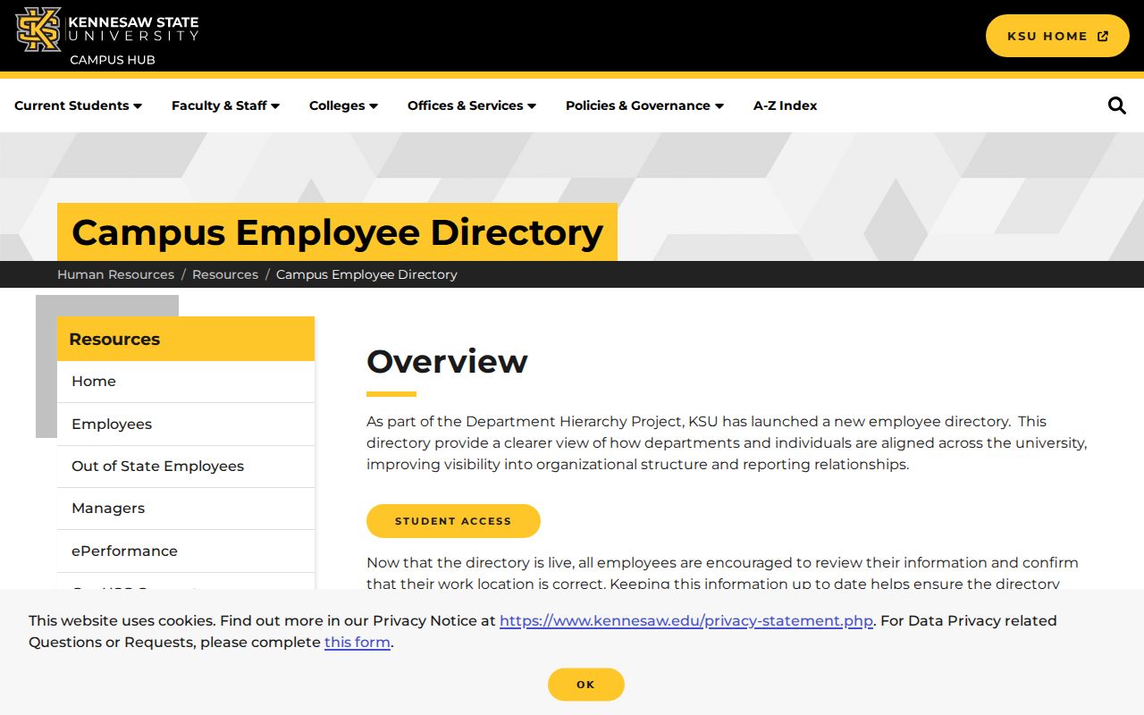 Acworth people directories Kennesaw State employee directory